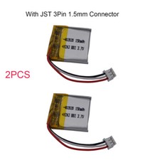 2pcs 3.7v 150 mah Li Battery 402020 JST 3Pin 1.5 For Bluetooth Smart Watch Mouse