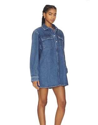 Frame Shirt Dress A-Line Women's Size S Blue Cotton Long Sleeves Button-Up | eBay Frame Shirt Dress A-Line Women's Size S Blue Cotton Long Sleeves Button-Up | eBay