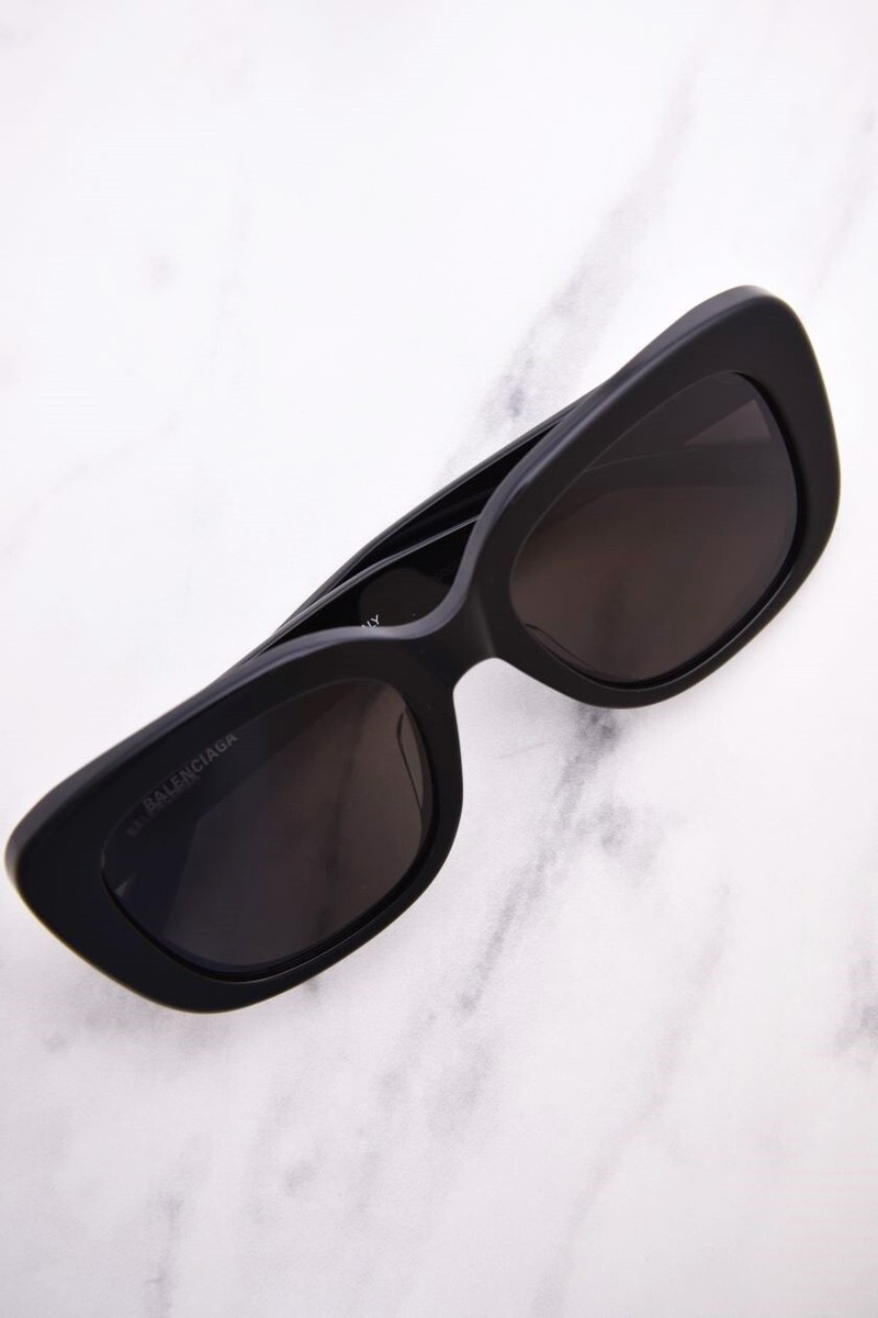 Balenciaga BB0295SK 001 Sunglasses Women's Black/Grey