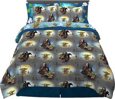 Star Wars the Mandalorian Kids Reversible Full Bed Set- AB0BDPGFVNH3