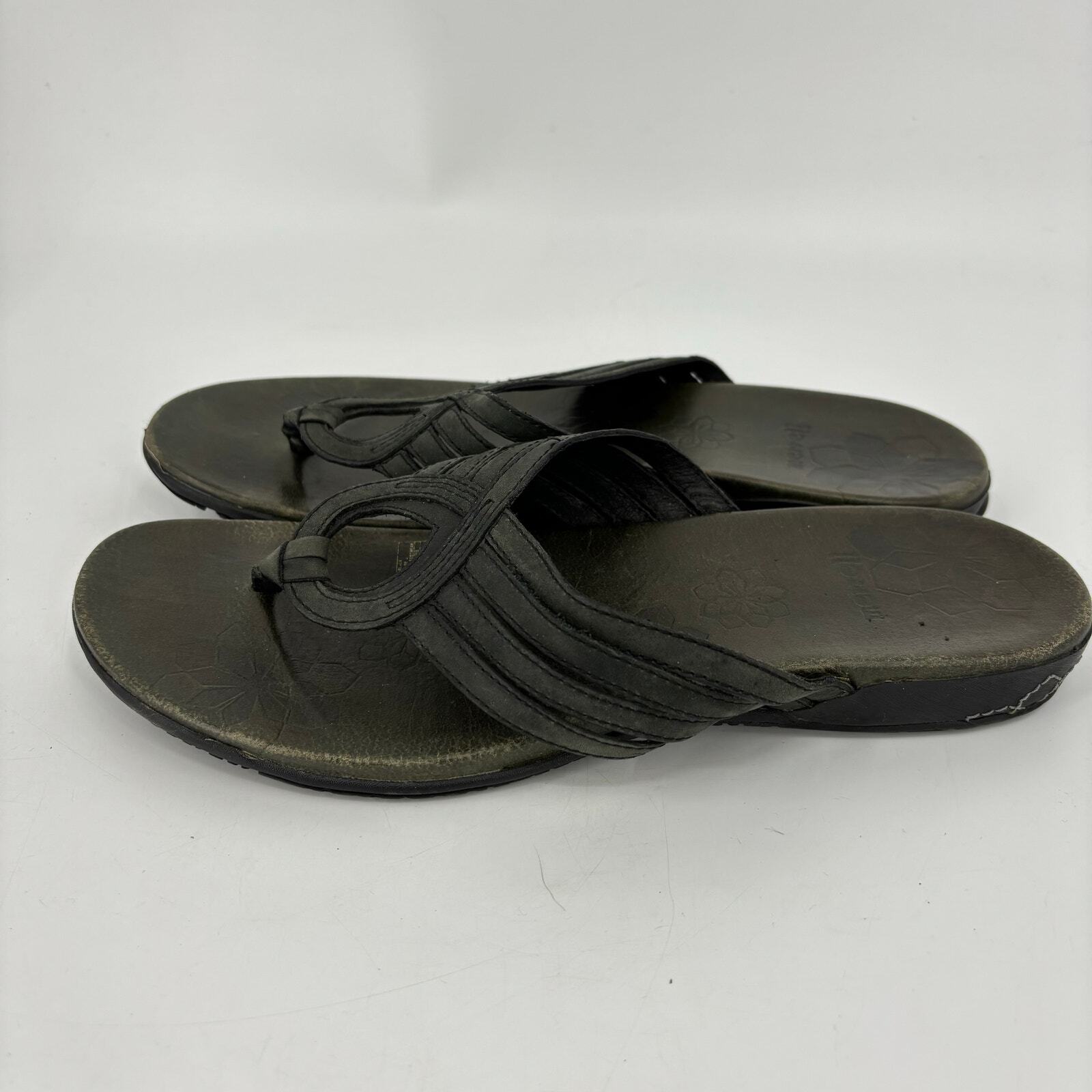 Sandali perizoma Merrell Lidia verde oliva scuro pelle donna taglia 10 EU 41