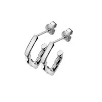 Sterling Silver Glam Hoop Earrings Sterling Silver Glam Hoop Earrings