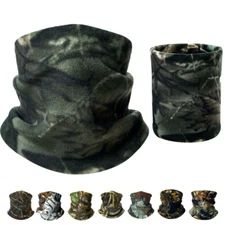 Men Women Tactical Neck Warmer Gaiter Winter Polar Fleece Face Mask Cover Scarfs
