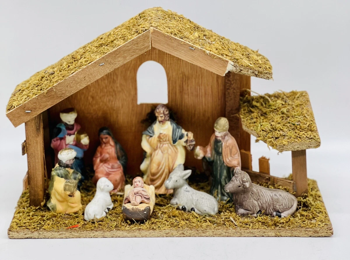 vintage christmas nativity set eBay