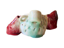 Unusual Vase Ikebana Ceramic Pottery Studio Art Artwork Signed Unique Original