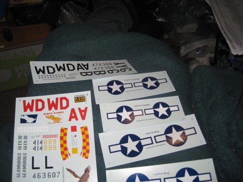 P-51D Great Mustangs #1 multiple sheets by Cutting Edge-1/24-Lim. Ed. - Picture 3 of 4