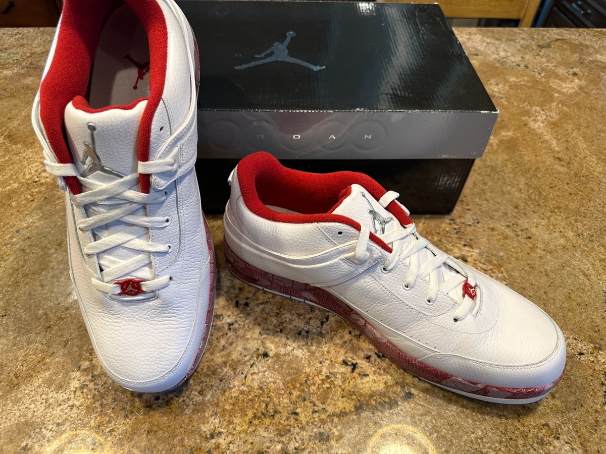 Air Jordan 87 Classic Retro Basketball Sneaker White/Red Size 13 Mens 317770-106 Jordan 87 Classic White Varsity Red for Sale | Authenticity  main image 2