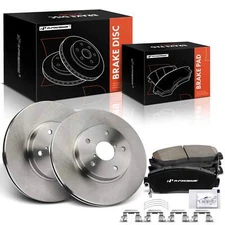 A-Premium Front Disc Brake Rotors & Brake Pad for Subaru Legacy 16-19 H4 2.5L