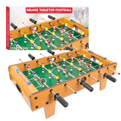 Deluxe Tischfußball Tischkicker Familie Kinder Spaß Kompakt Set Indoor Spiel