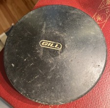 Vintage Gill Discus 2 Lbs/ 4 Oz 7  Diameter Black Preowned