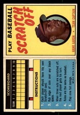 1970 Topps Scratch-Offs Baseball #1 Hank Aaron VG/EX *d2