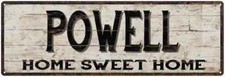 POWELL Rustic Home Sweet Home Sign Gift Metal Decor 106180084091