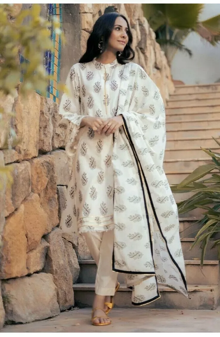 Pakistani Designer Ladies Stitched Suit Ego Medium | eBay