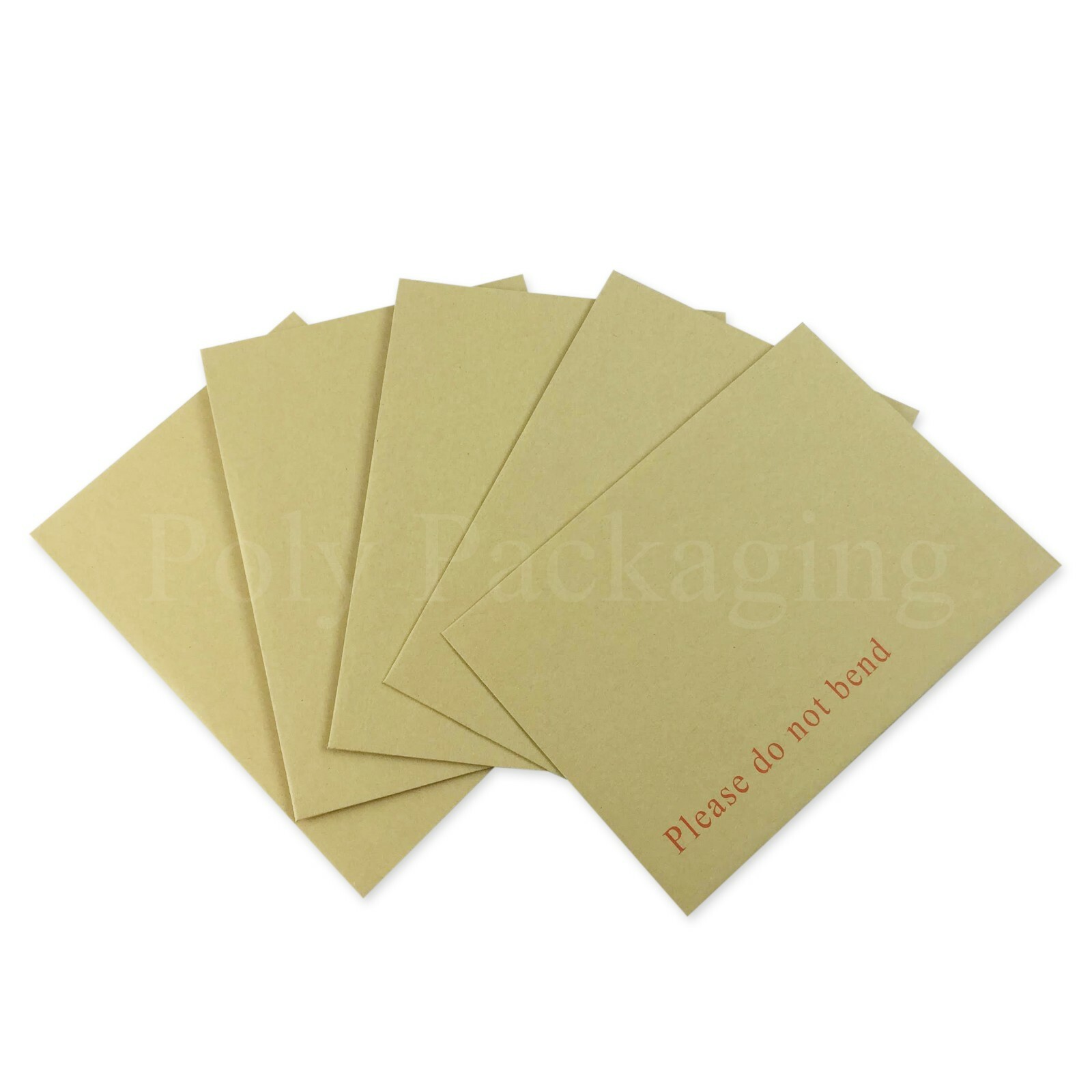 50 x C5/A5 Brown BOARD BACKED ENVELOPES (229x162mm) ""Please Do Not Bend"" Manilla