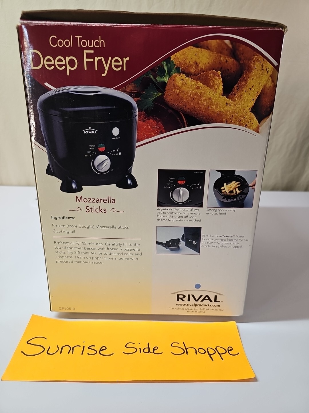 RIVAL Cool Touch 1 Liter Deep Fryer Model CF105 NEW in BOX NIB
