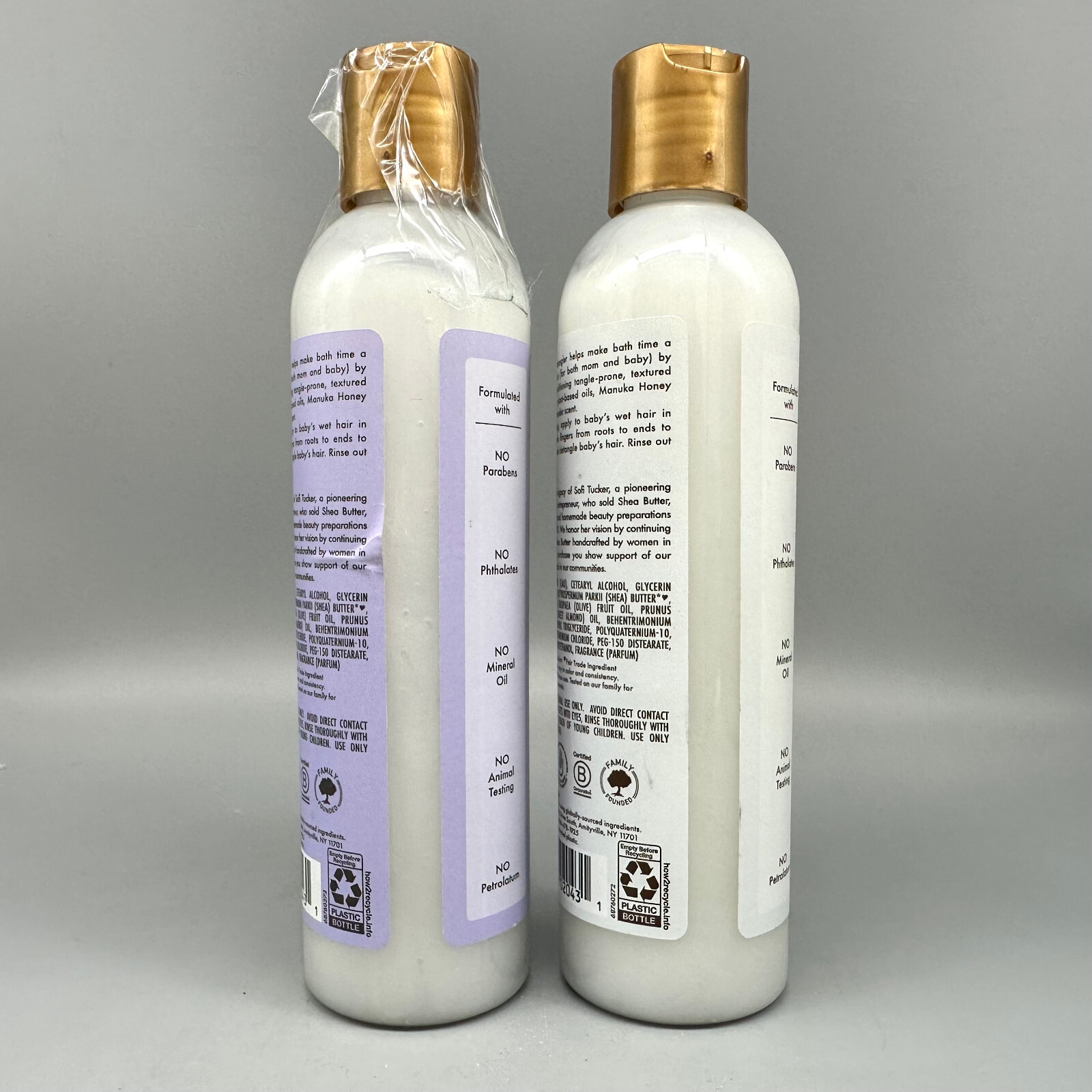 Shea Moisture Baby Nighttime Pre-Wash Detangler Manuka Honey & Lavender 8oz 2PK
