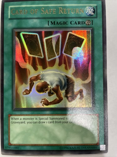 Yu Gi Oh TCG Card Of Safe Return Labyrinth Of Nightmare LON 029 