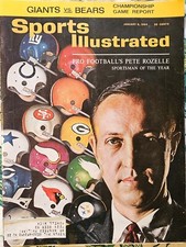 January 6, 1964 Pete Rozelle NFL Sportsman Of The Year SPORTS ILLUSTRATED