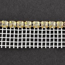 SS20 Machine-Cut Rhinestone Banding Trim by 1-yard, RBD-1000
