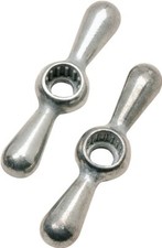 PLUMB PAK PP806-15 PACK 2 Lawn Faucet Hose Bibb Tee Handles SPLINE 12/16