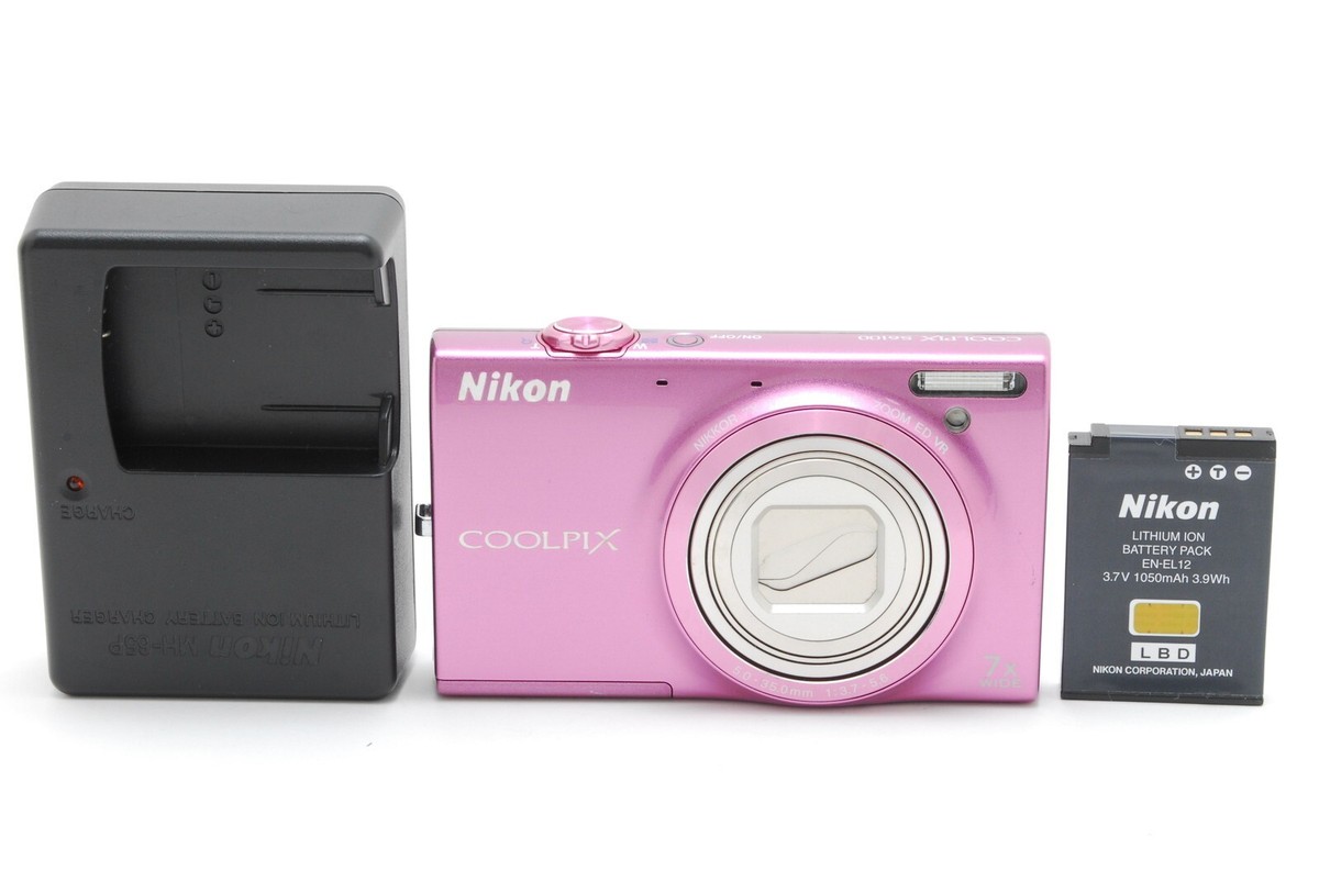 Nikon COOLPIX S6100 ピンク MINT] Nikon COOLPIX S6100 Compact Digital Camera Pink Tested