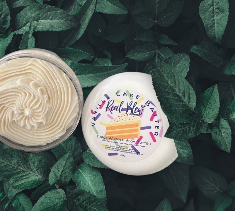 8oz Cake Batter Triple Whipped Body Butter Moisturizer Skincare Gift Women