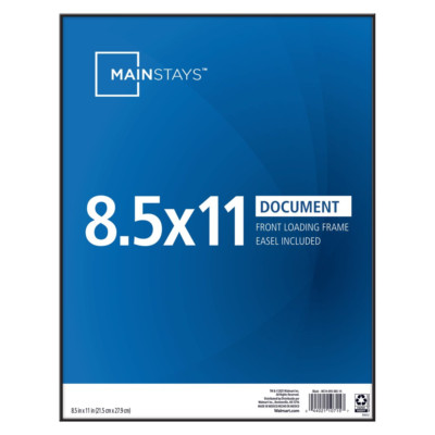 Mainstays 8.5'' X 11'' Black Document Frame