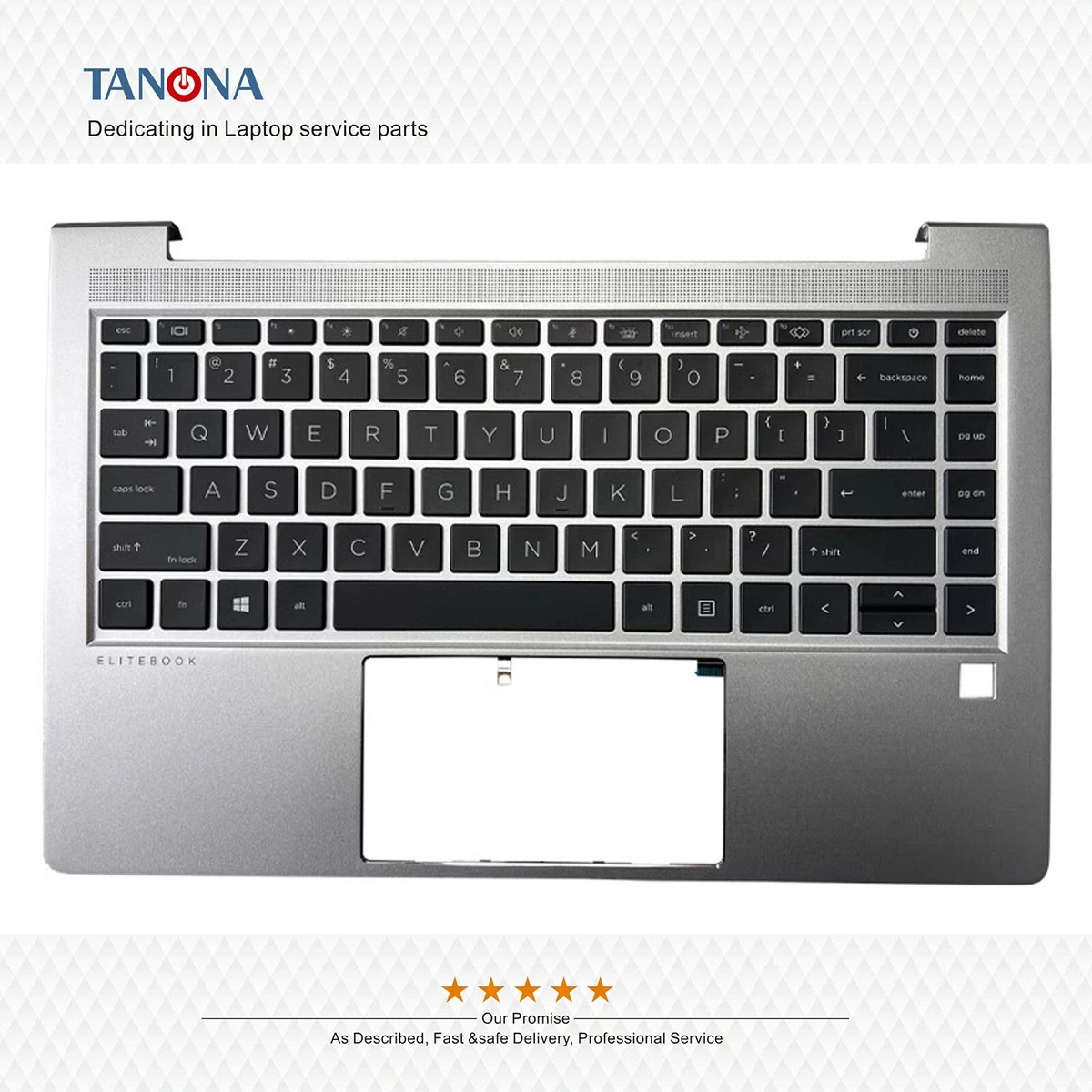 New N17709-001 For HP Elitebook 640 G9 Palmrest Upper Case + 
