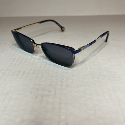 Carolina Herrera VHE677K Eyeglass Frames Only Blue Gold COL 0D99 52-17-140 Carolina Herrera | Accessories | Ch Carolina Herrera  main image 3