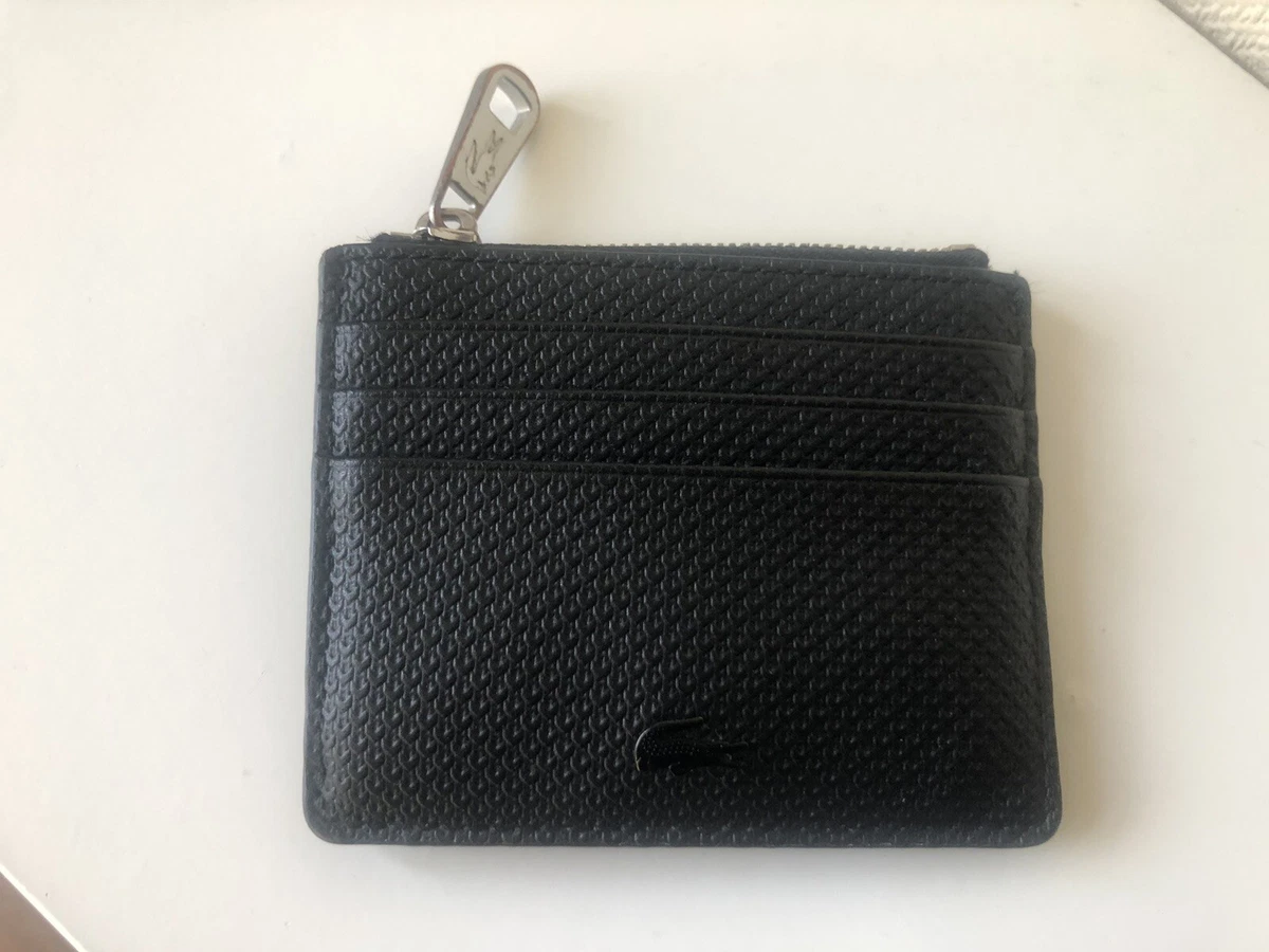 Lacoste zip on sale credit card holder
