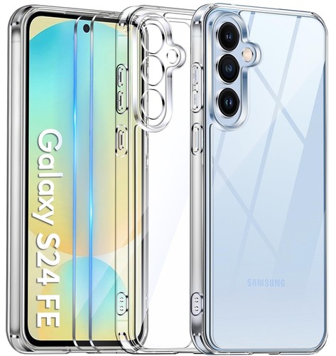 COPIKE Cover Antiurto per Samsung Galaxy S24 FE 5G e 2 Pellicola Vetro Temper...