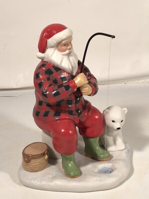 Lenox 2019 Ice Fishing at the North Pole Santa Off-season Relaxing W Polar Bear