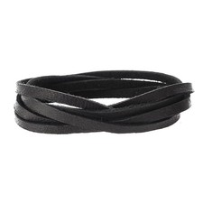 Realeather(R) Crafts Deerskin Lace 1/8"X4yd Card-Black