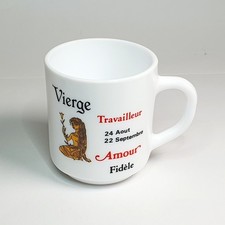 Ancien Mug Tasse Vierge Signe Astrologique du Zodiaque ARCOPAL Mobil Astro
