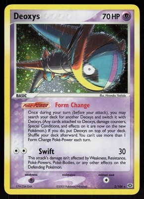 Pokemon Deoxys 2/106 ex Smaragd Holo Rare Holo Near Mint