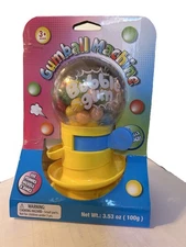 Yellow or Red Gumball Machine with 55 Gumballs for kids ages 3 and up