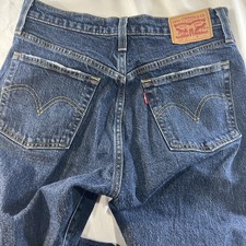 Levi's 501 90s Jeans Womens 27x30 Blue Straight Leg Button Fly Premium Retro 453