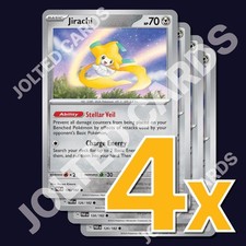 4x Jirachi 126/182 - SV04: Paradox Rift - Playset
