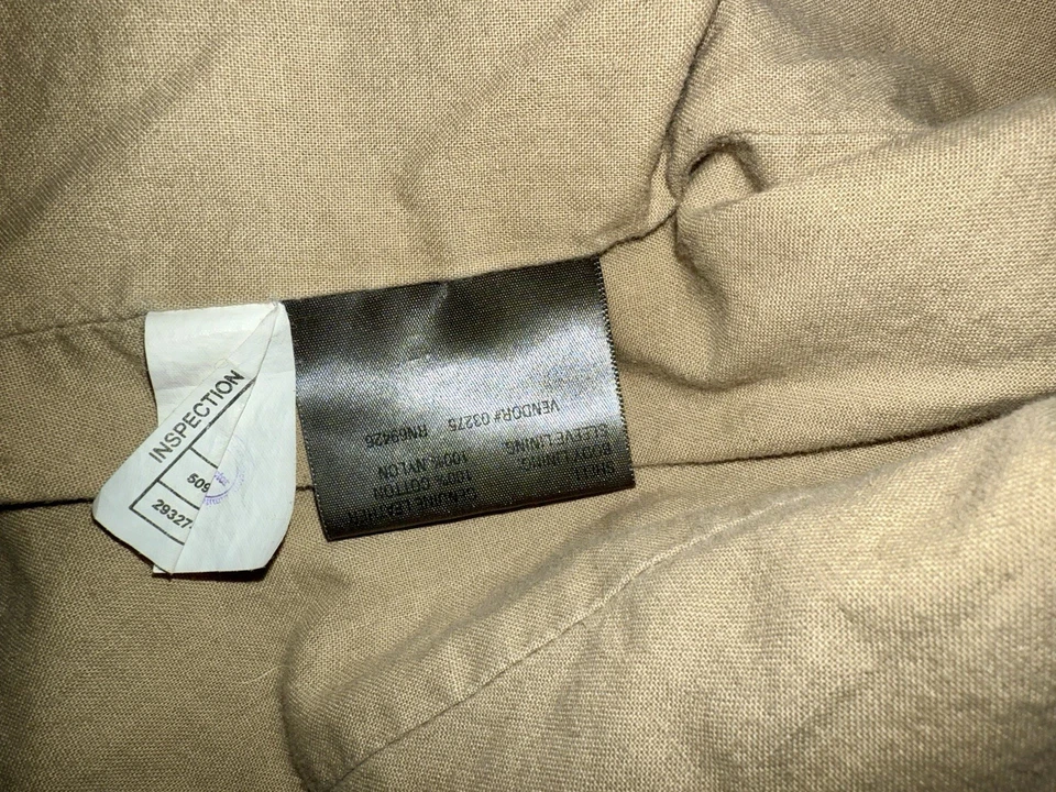 Chaqueta de cuero verde oliva Y2K Wilson’s XL Foto 3 de 4