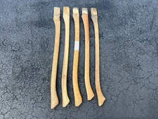 LOT OF 5 FULL SIZE WOOD AXE HANDLES HICKORY TRUE TEMPER