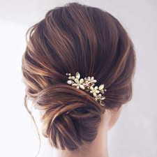Pearl Bride Wedding Hair Pins Bridal Hair Piece Accessories Decorative Hair C...