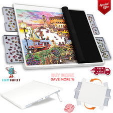 1500 Pieces 2-in-1 Tilting  Rotating Puzzle Board with Drawers and Cover, 35in