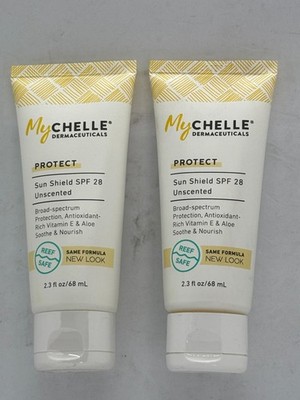 MyCHELLE Dermaceuticals Sun Shield SPF 28 2 x  2.3z., Exp 4/27, FREE SHIPPING!!