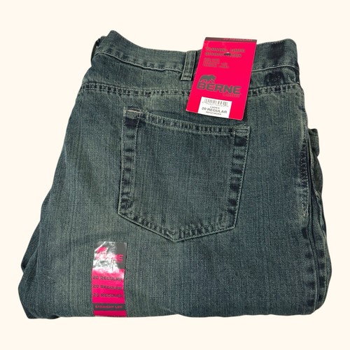 Berne Ladies Flannel Lined Quarry Straight Leg Jean Plus Size 20R NWT - Picture 4 of 11