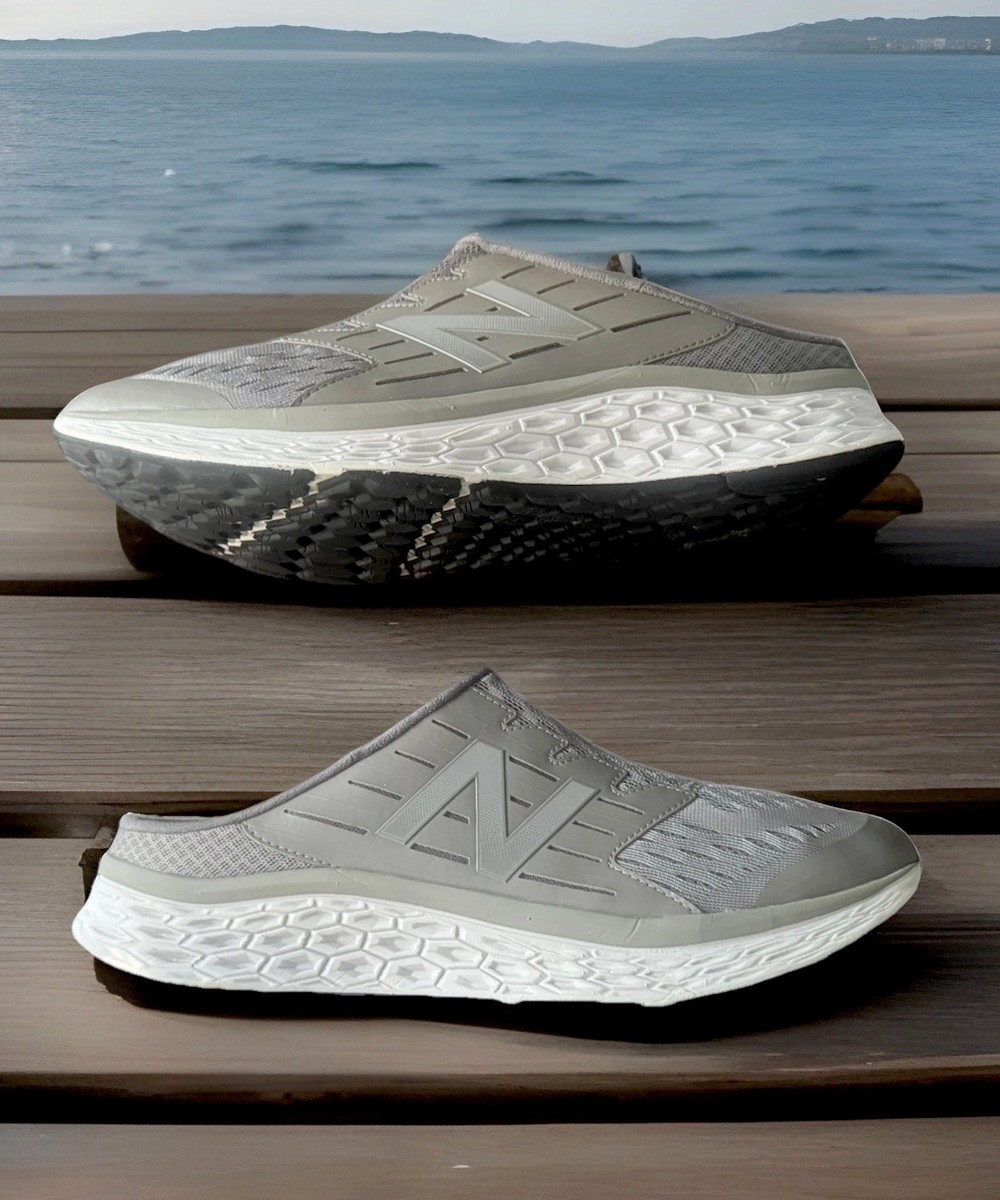 NEW BALANCE FRESH FOAM 900V1 SLIP ON MULE COMFORT SNEAKERS GREY