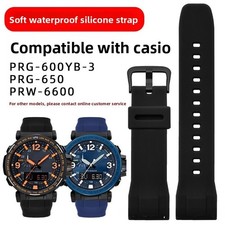 For Casio PRG-600YB/PRG-650/PRW-6600 Quality Sports Rubber Watch Band Strap Mens