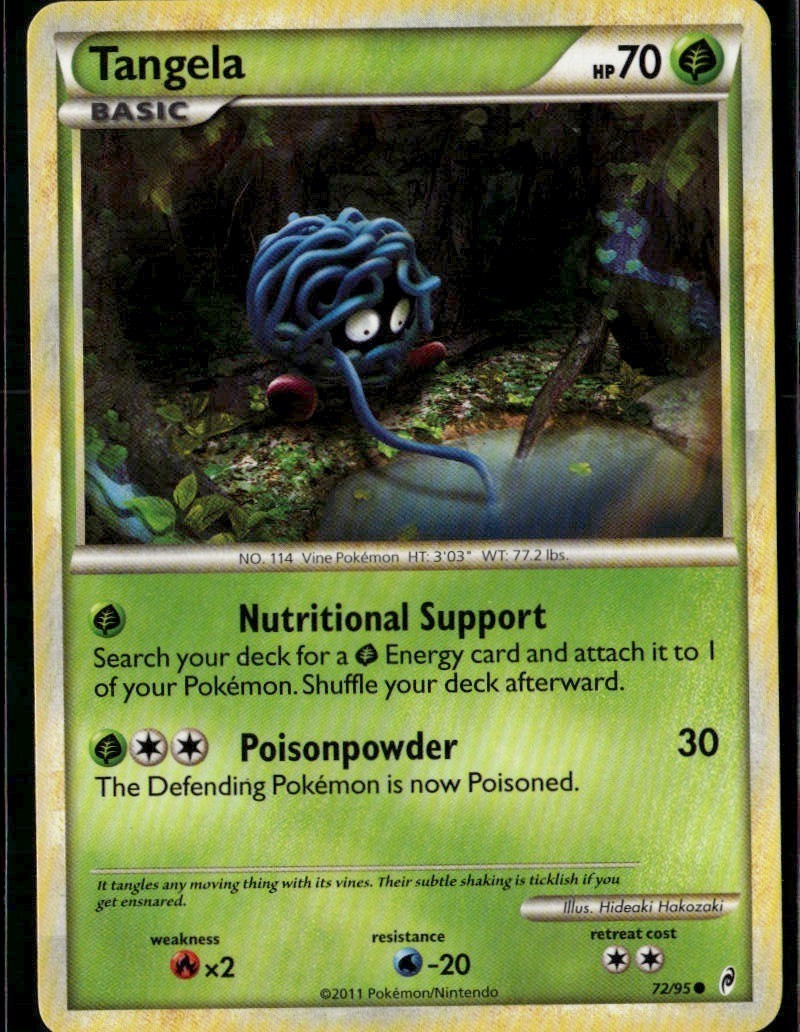 Tangela Common Call of Legends 72/95 Grass Pokemon Card