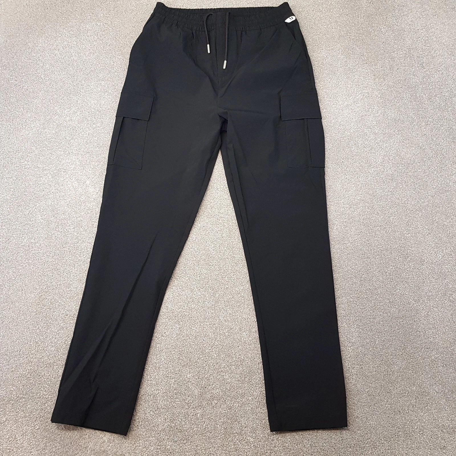 Mallet Mens Tracksuit Bottoms Medium Black Cargo Pants Utility Streetwear