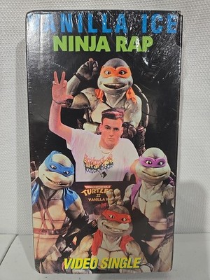 TMNT Vanilla Ice Ninja Rap Video Single 1991  VHS MISP New