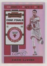 2019-20 Panini Contenders Conference Finals Ticket 114/125 Zach LaVine #100 0h28